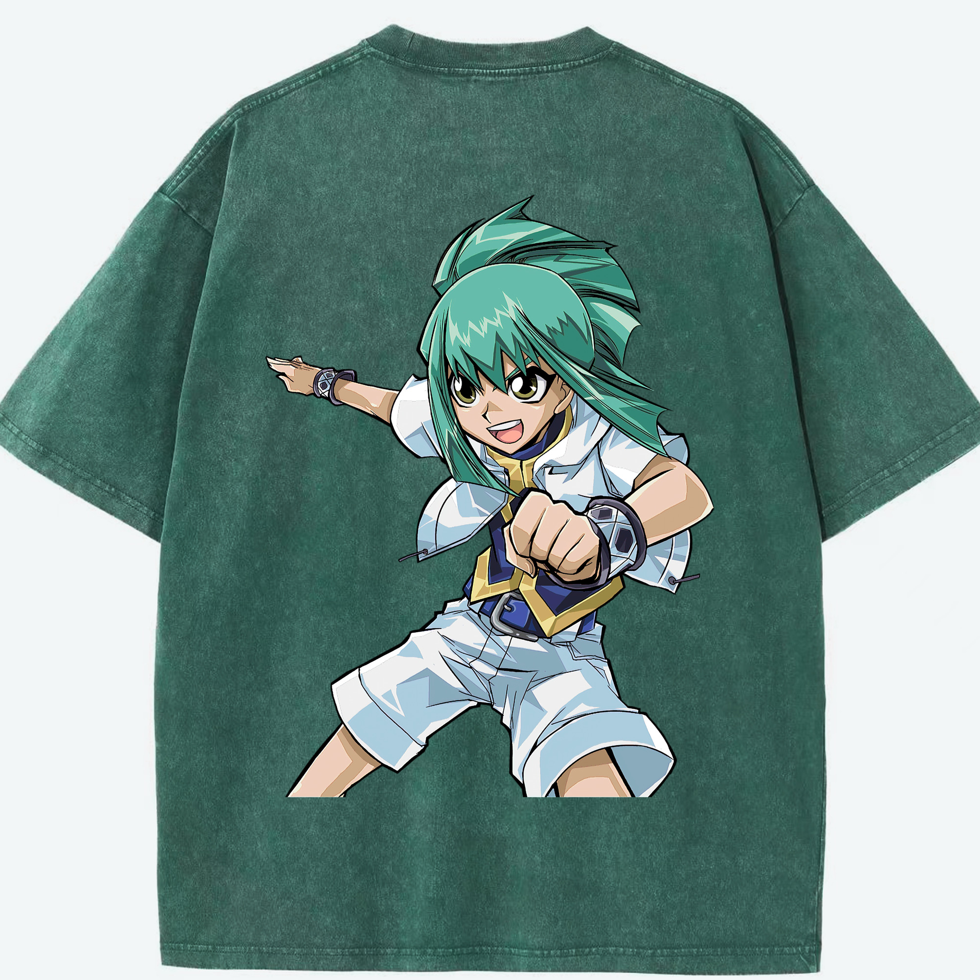 （画像用） 遊☆戯☆王 Yu-Gi-Oh! 綿100% ヴィンテージ風 半袖Tシャツ（背面プリント）